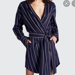 A.L.C Imogen striped shirt dress Sz 6